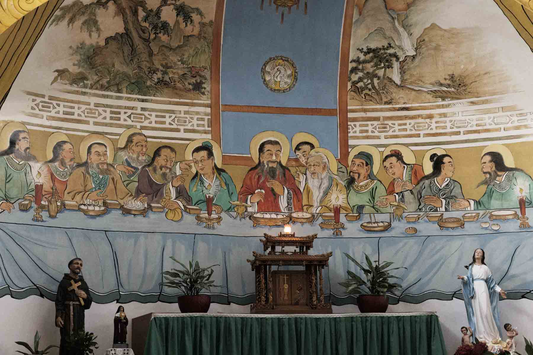 台南　教会　最後の晩餐